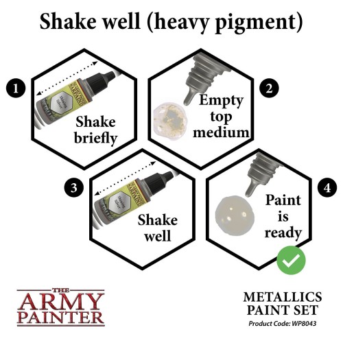 Набори фарб The Army Painter Warpaints Metallics Paint Set