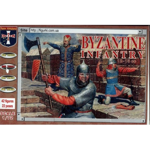 Фигуры и миниатюры Byzantine infantry, XII-XV century (ORI72027) Масштаб: 1:72