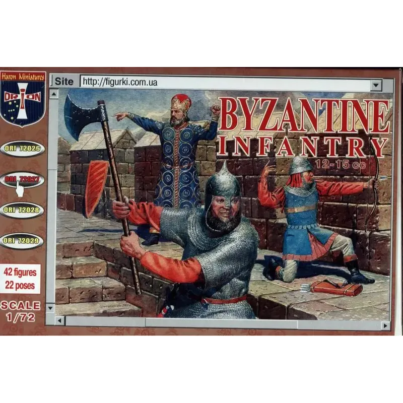Byzantine infantry, XII-XV century (ORI72027) Масштаб: 1:72