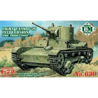 Збірна модель танк T-26 зразка 1933р (UMT630) Масштаб: 1:72