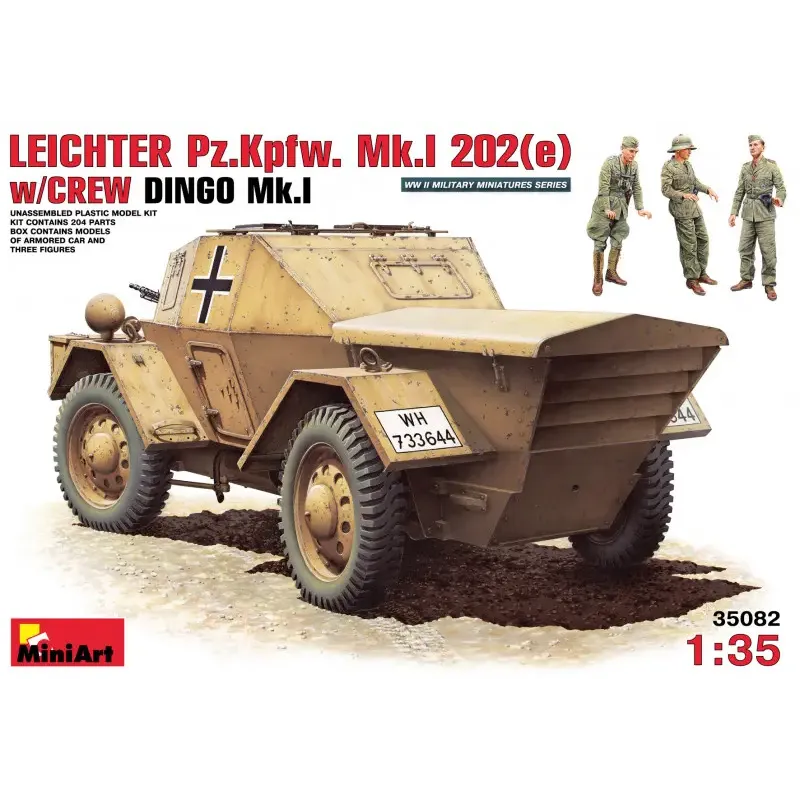 Збірна модель MA35082 Leichter Pz. Kpfw. Mk 1202 (e). with crew (Бронетехніка)