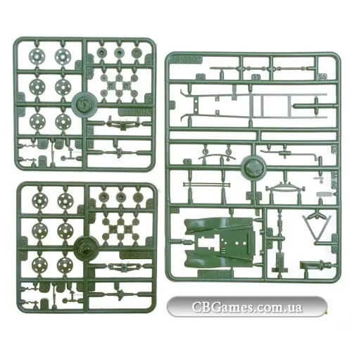 Бронетехніка та артилерія Вантажівка ГАЗ-ААА із протитанковою 57 мм гарматою ЗІС-2 (UM367) Масштаб: 1:72