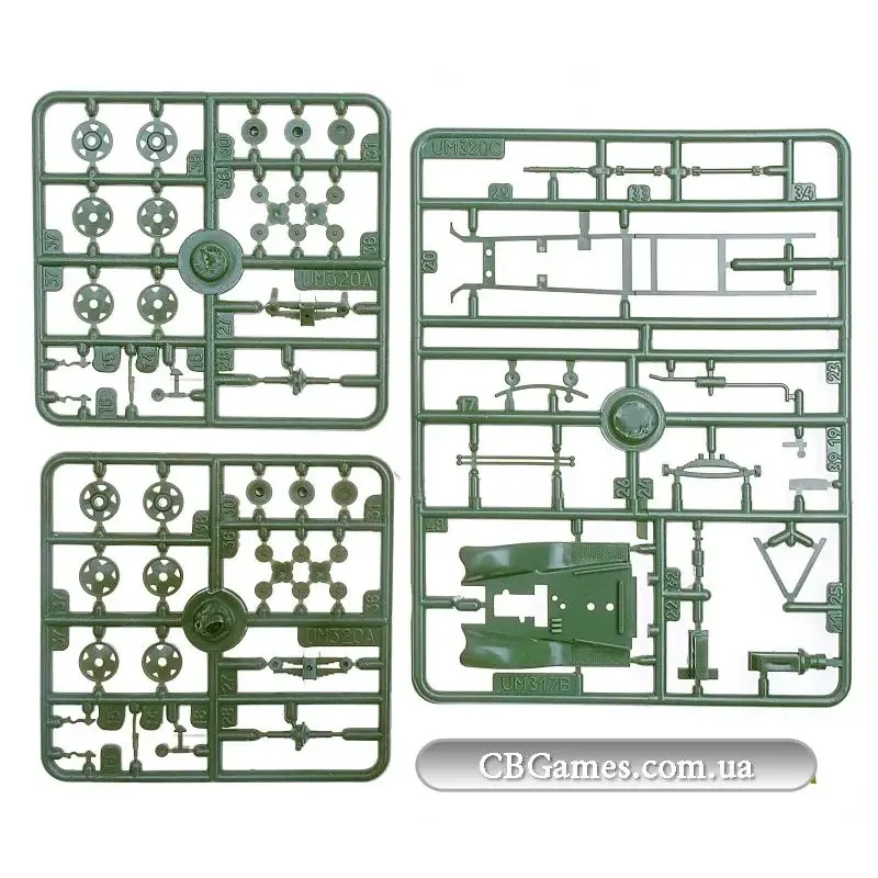 Грузовик ГАЗ-ААА с противотанковой 57 мм пушкой ЗИС-2 (UM367) Масштаб: 1:72
