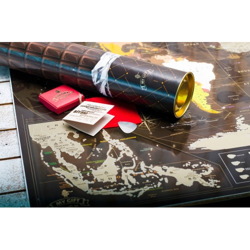 Карти Скретч карта мира My Map Chocolate Edition