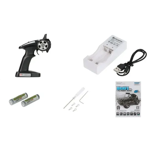 Игрушечные машинки Машинка радиоуправляемая 1:22 Subotech Brave 4WD 35 км/час (серый)