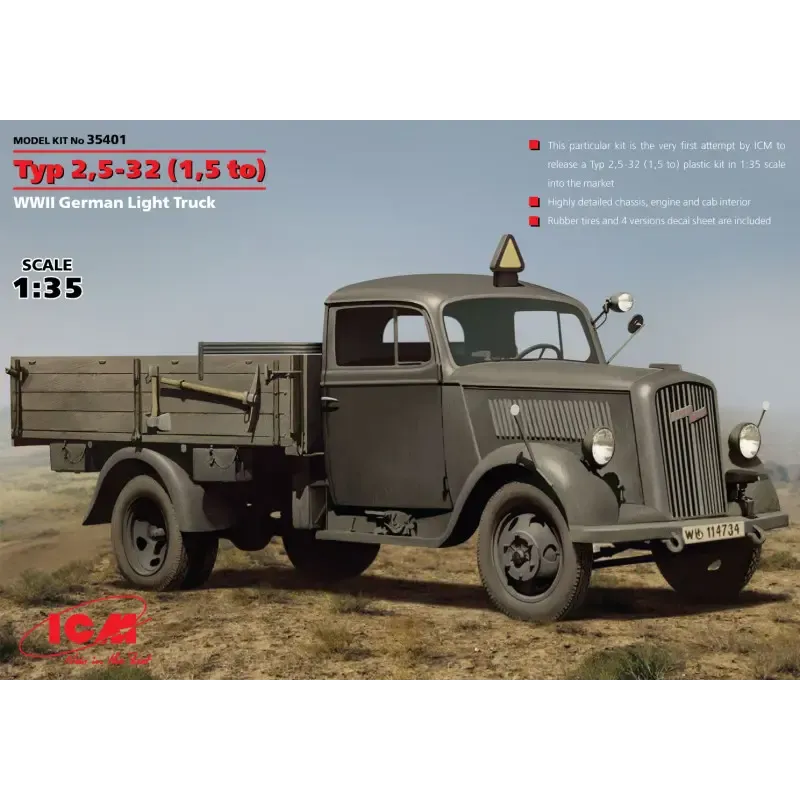 ICM35401 Typ 2,5-32 (1,5 to) WWII German light truck