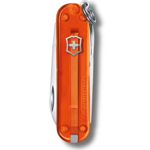Ножи Victorinox Нож-брелок Victorinox Classic SD Transparent Colors, Fire Opal (0.6223.T82G) 7 функций, 58 мм, Gift Box