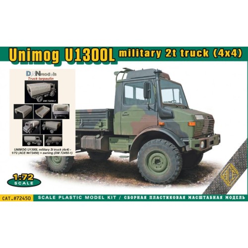 Набори деталіровки Набор деталировки: Брезент для военного грузовика 2т UNIMOG U1300L (4x4) (АСЕ) + сборная модель