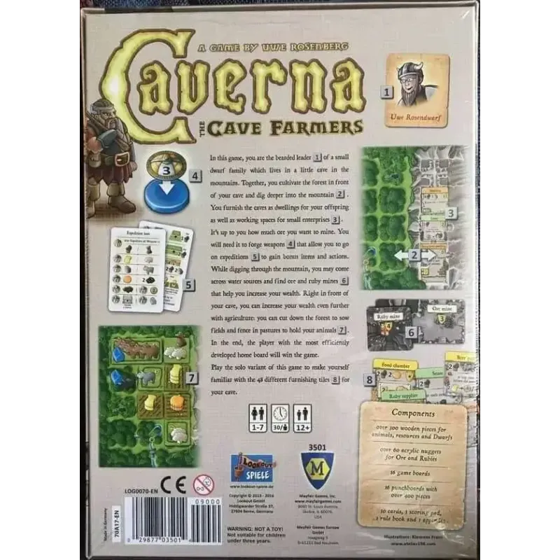 Настільна гра Каверна: Печерні фермери (Caverna: The Cave Farmers)