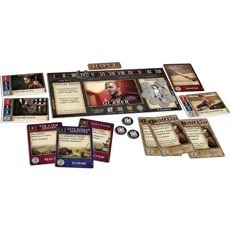 Настольная игра Спартак: Игра крови и предательства (Spartacus: A Game of Blood & Treachery)