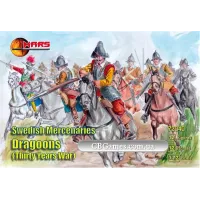 Фигурки шведских наемных драгунов, Тридцатилетняя война (MS72040) Масштаб:  1:72