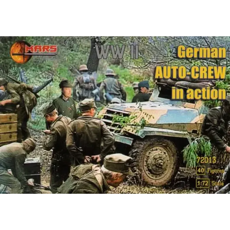 Збірна модель WWII German auto-crew in action (MS72013) Масштаб: 1:72