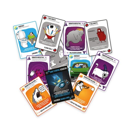 Настольная игра Взрывные котята: Сингулярные котята (Exploding Kittens: Imploding Kittens) UA