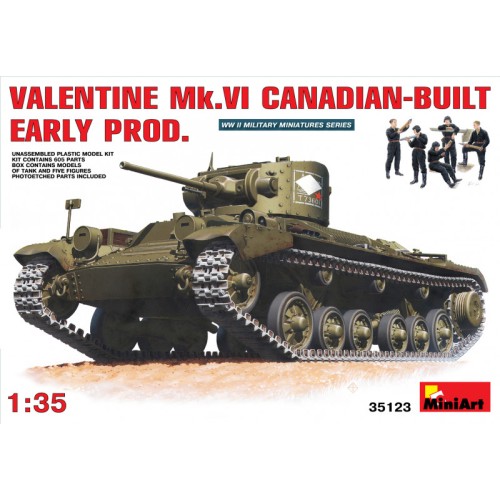Бронетехніка та артилерія MA35123 Valentine Mk 6. Canadian - built Early Prod.