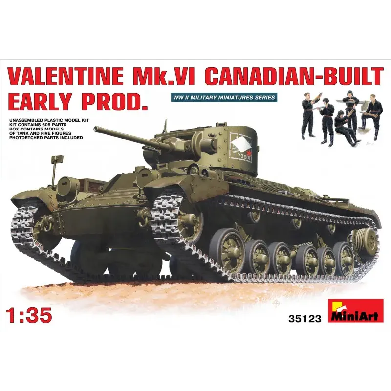 Збірна модель MA35123 Valentine Mk 6. Canadian - built Early Prod.