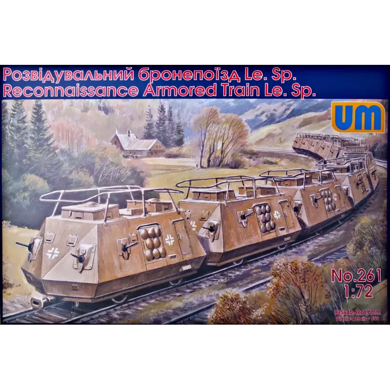 Разведывательный бронепоезд Le.Sp (UM261) Масштаб: 1:72