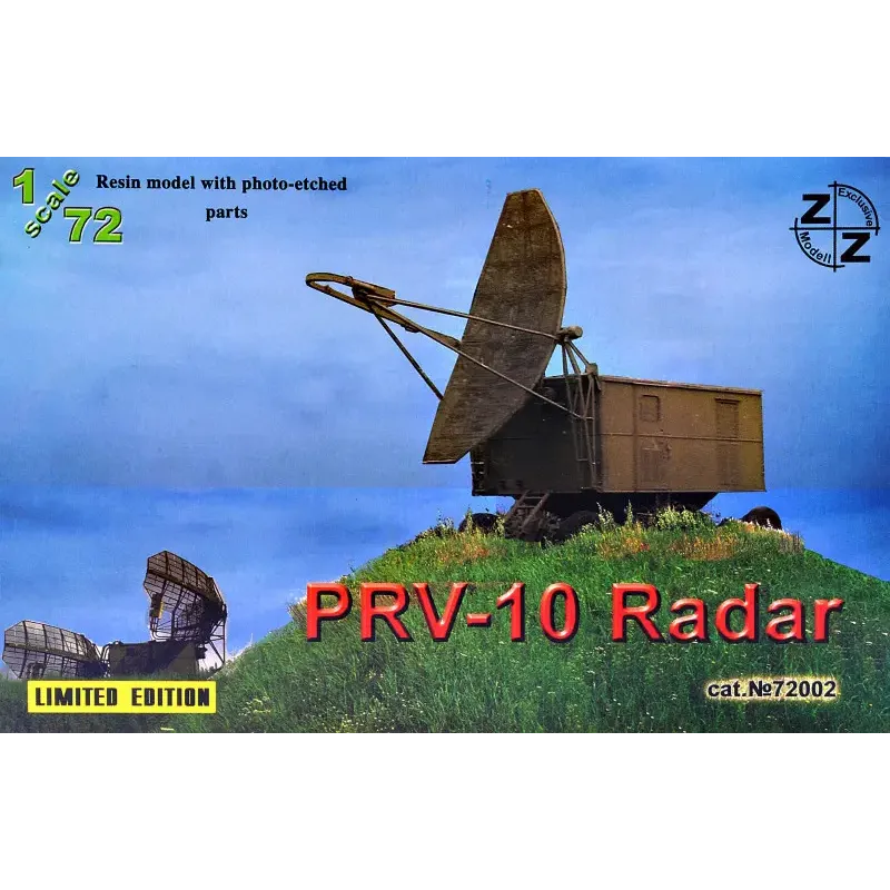 ZZ72002 PRV-10 Soviet radar, resin/pe (ZZ72002) Масштаб: 1:72