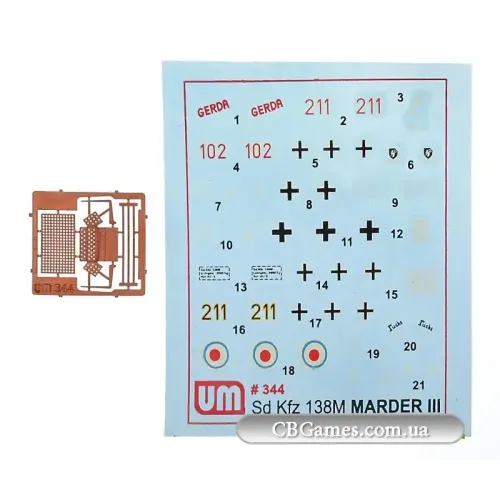 Бронетехника и артиллерия Истребитель танков Sd.Kfz.138 M Мардер III (UM344) Масштаб: 1:72