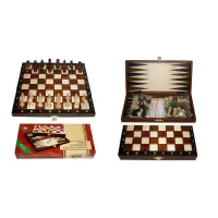 Шахматы туристические + Шашки + Нарды № 2068