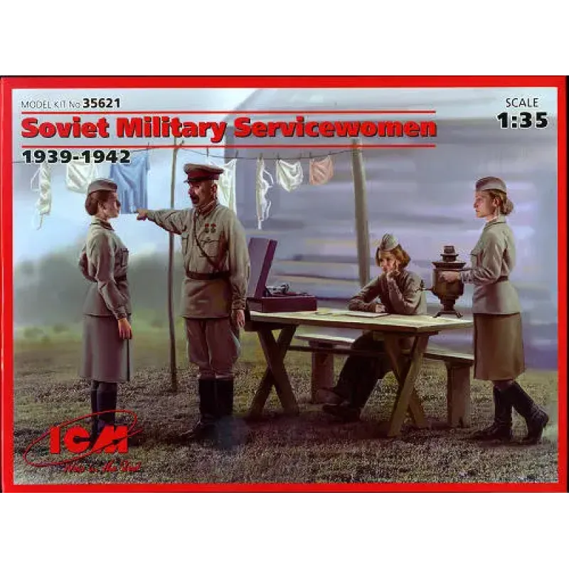 Збірна модель ICM35621 Радянські жінки-військовослужбовці (1939-1942)