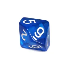 Кубик D10(0-9) прозрачный (цвет в ассортименте)
