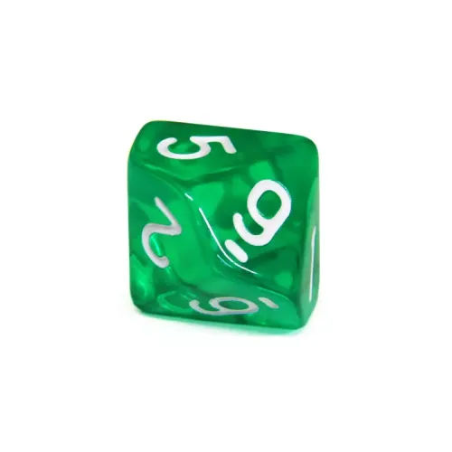 Кубик D10(0-9) прозорий (колір в асортименті)