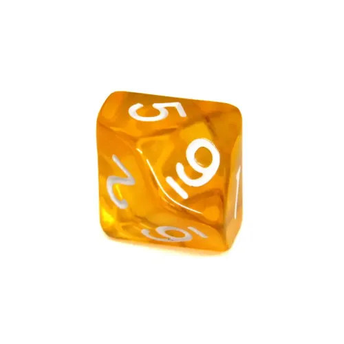 Кубик D10(0-9) прозорий (колір в асортименті)