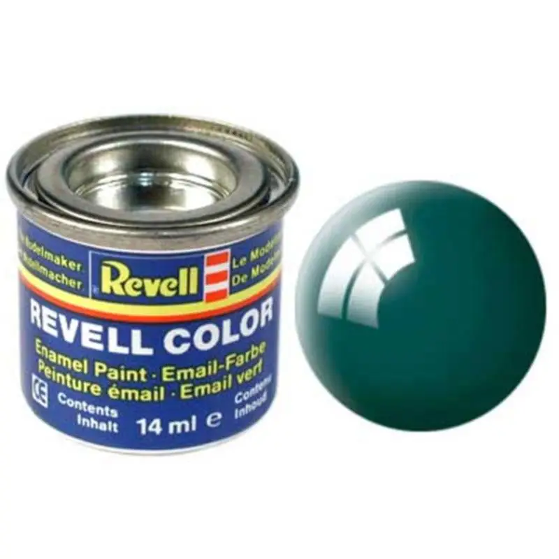 Фарба емалева Revell № 62. Буро-зелений мох глянцева. 14 мл.