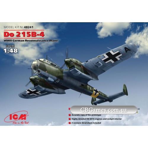 Самолёты ICM48241 Do 215B-4 WWII German reconnaissance plane