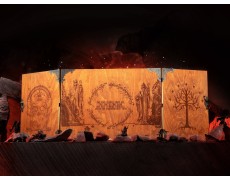 Оригинальная ширма мастера для DnD из натурального дерева