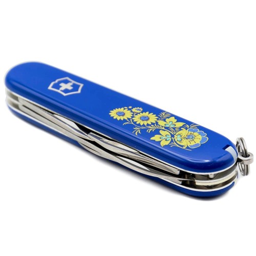 Ножи Victorinox Складной нож Victorinox SPARTAN UKRAINE Цветы 1.3603.2_T1050u