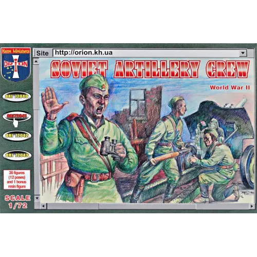 Фигуры и миниатюры Советская артиллерийская команда (ORI72041) Масштаб: 1:72