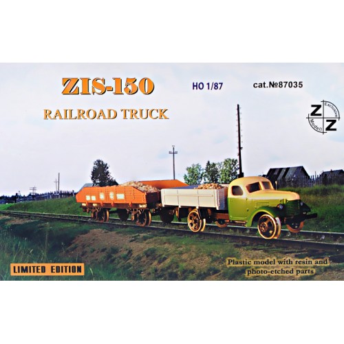 Вагоны и поезда ZZ87035 ZiS-150 Soviet railroad truck (ZZ87035) Масштаб: 1:87