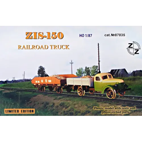 Вагоны и поезда ZZ87035 ZiS-150 Soviet railroad truck (ZZ87035) Масштаб: 1:87