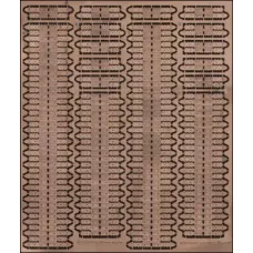 PE7232 Photoetched tracks set for 1/72 T-34 mod.1941 (PE7232) Масштаб:  1:72