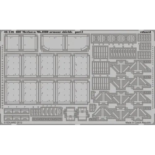 Фототравление Фототравление 1/35 IDF Merkava Mk.IIID дополнительные экраны (рекомендовано для Meng) (EDU-36246) Масштаб: 1:35