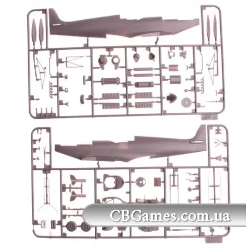 Збірна модель літака ICM48802 Spitfire LF.IXE з радянськими пілотами та наземним персоналом 1:48