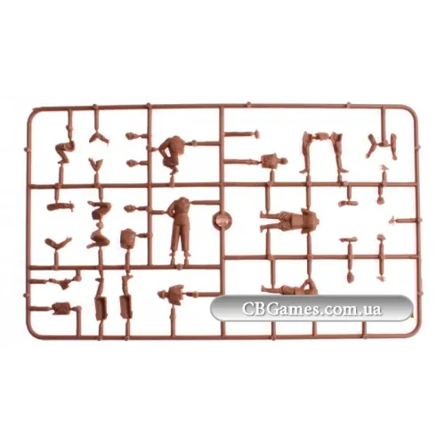 Збірна модель літака ICM48802 Spitfire LF.IXE з радянськими пілотами та наземним персоналом 1:48