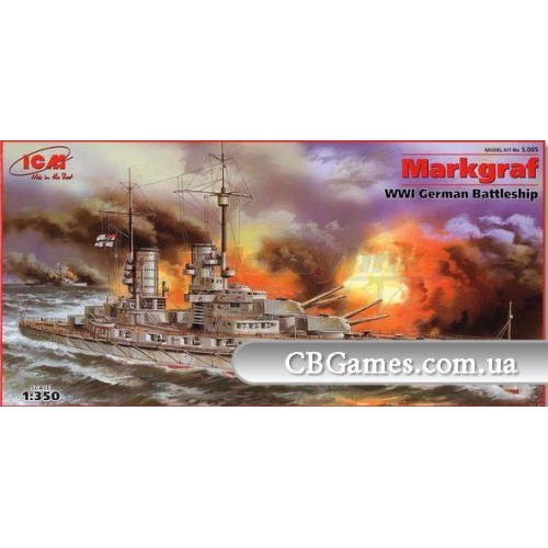 Флот ICMS005 Markgraf' WWI Німеччина battleship