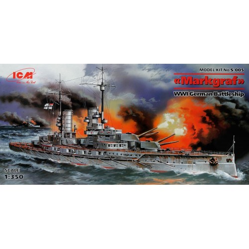 Флот ICMS005 Markgraf' WWI Німеччина battleship
