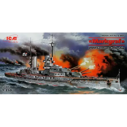 Флот ICMS005 Markgraf' WWI German battleship