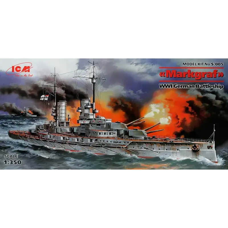 Збірна модель ICMS005 Markgraf' WWI Німеччина battleship
