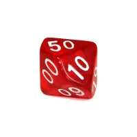 Кубик D10(D100,00-90) прозрачный (цвет в ассортименте)