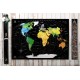 Карти Чорна скретч карта світу без росії My Map Perfect world Black edition ENG 88х63см у тубусі