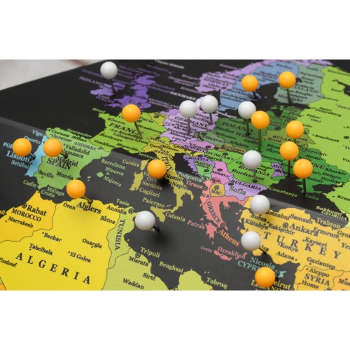 Карти Об'ємний 3D Pin Глобус My Pin Black Map Globe