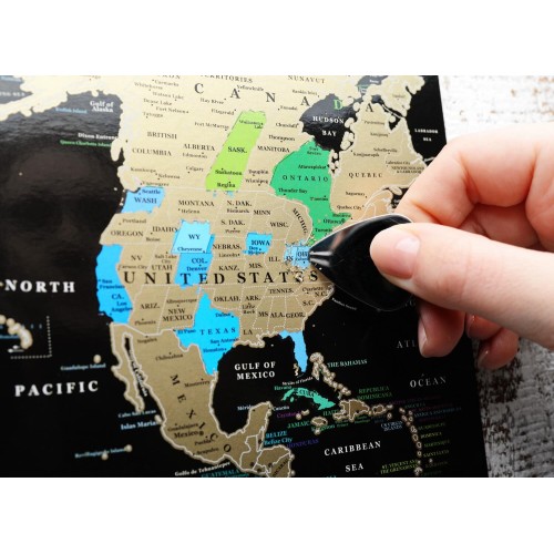 Карти Набір скретч листівок для подорожей "Скретч Карта світу" в конверті