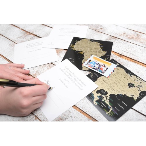 Карти Набір скретч листівок для подорожей "Скретч Карта світу" в конверті