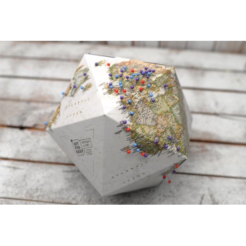 Карти Об'ємний 3D Pin Глобус My Pin Antique Map Globe