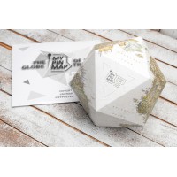 Объемный 3D Pin Глобус My Pin Antique Map Globe