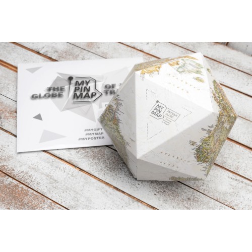 Карти Об'ємний 3D Pin Глобус My Pin Antique Map Globe